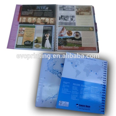 Half Canadian Wire o Bound Book Printing Service in Shenzhen