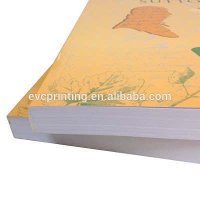 competitive price softcover novel book printing