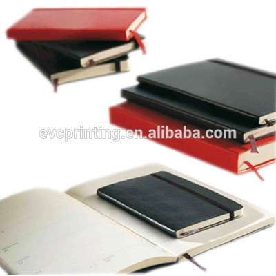 Custom hardcover promotional notebook with elastic band printing