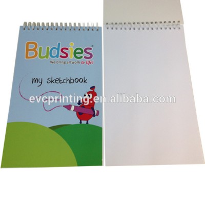 custom blank sketchbook printing